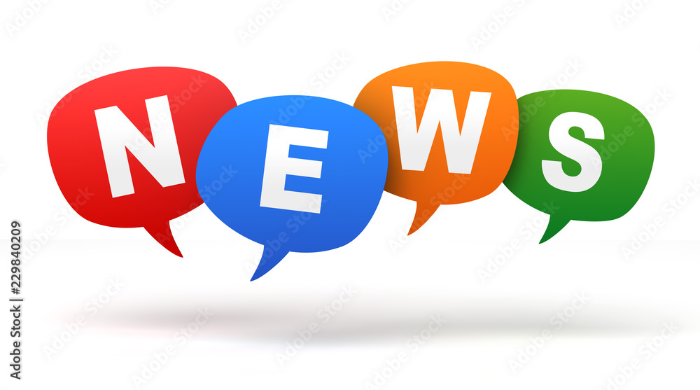 news speech bubbles 3d concept illustration news speech bubbles 3d concept illustration