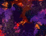 Spiderweb modern design, halloween, grunge, erie, spooky, spider lines background on abstract background blotch design