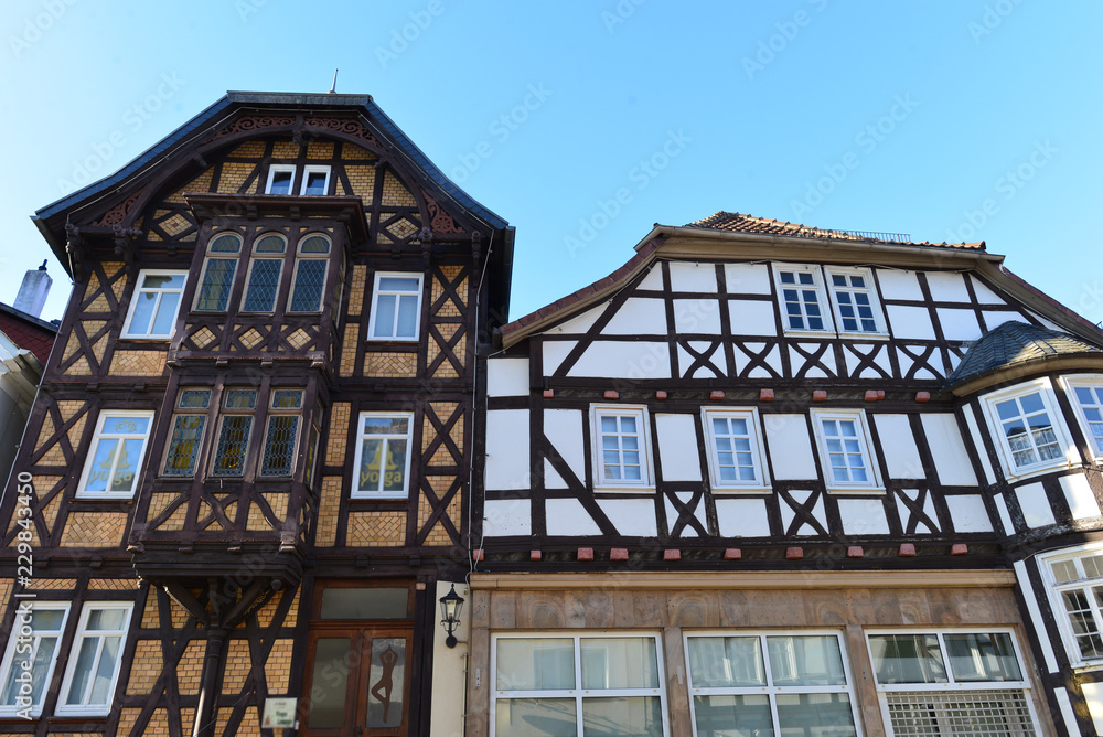 Denkmalgeschützte Fachwerkarchitektur in Lauterbach (Hessen)