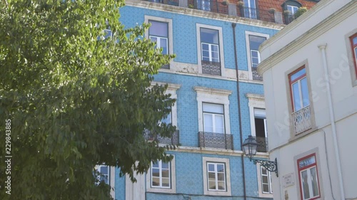 Wallpaper Mural Lisbon traditional tiled building. Torontodigital.ca