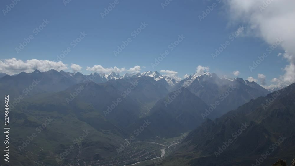 Time lapse of clouds over mountain tops. Time lapse of clouds over mountain tops.