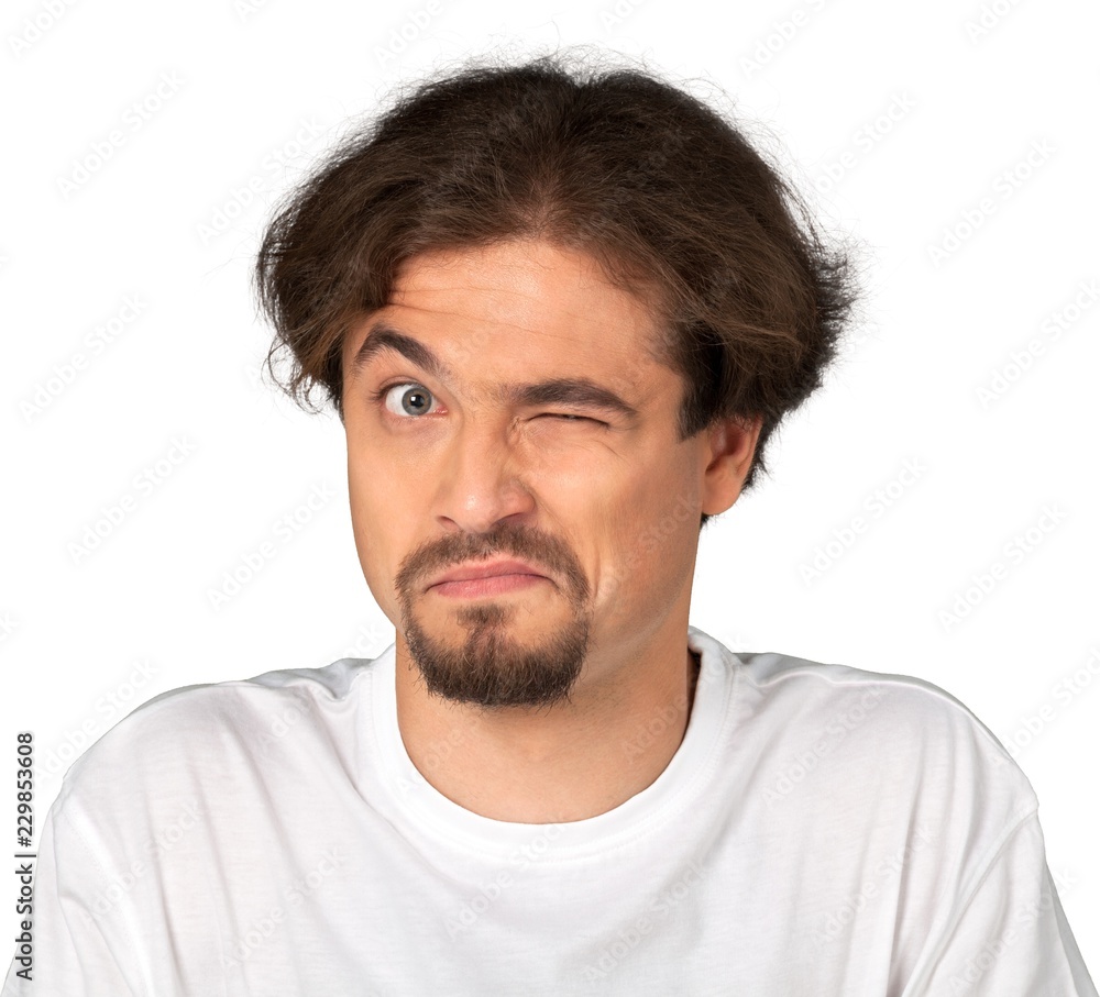 Portrait of a Man Blinking Portrait of a Man Blinking