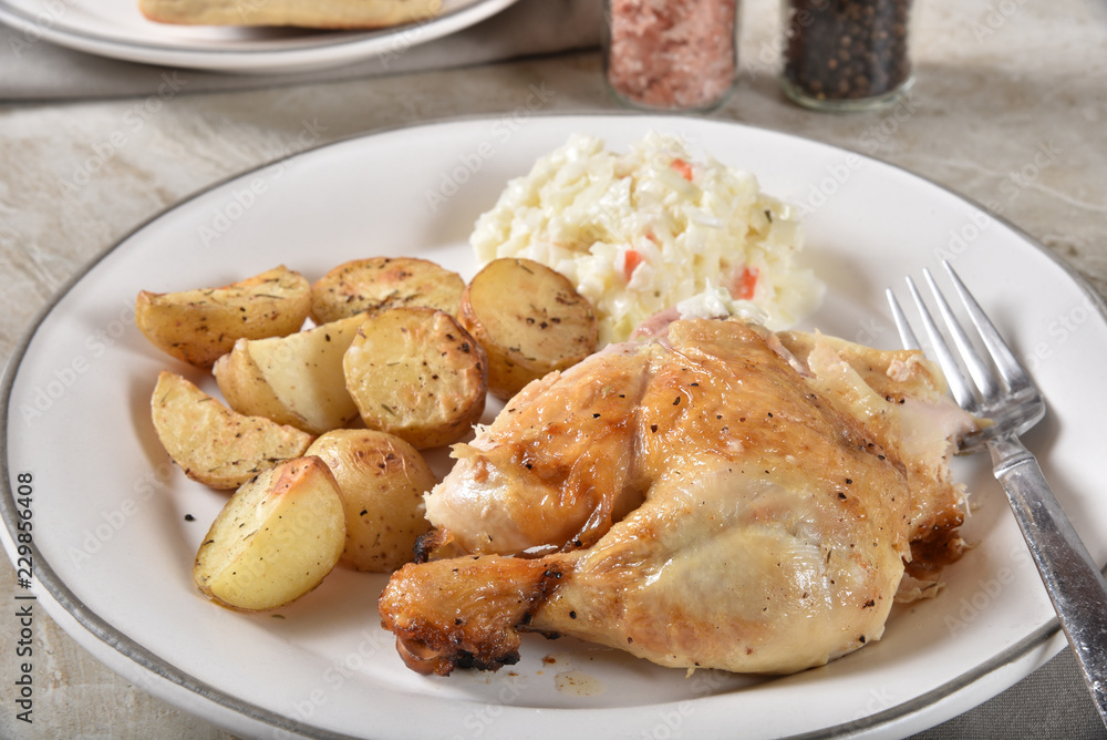 Gourmet baked chicken dinner Gourmet baked chicken dinner