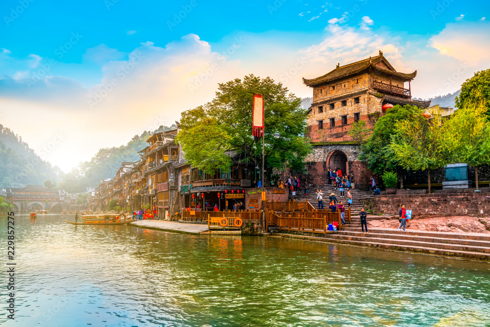 Naklejka premium Phoenix Town, Hunan, China..