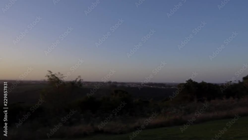 Sun setting at a view point in Greenfields, east London, South Africa. Sun setting at a view point in Greenfields, east London, South Africa.