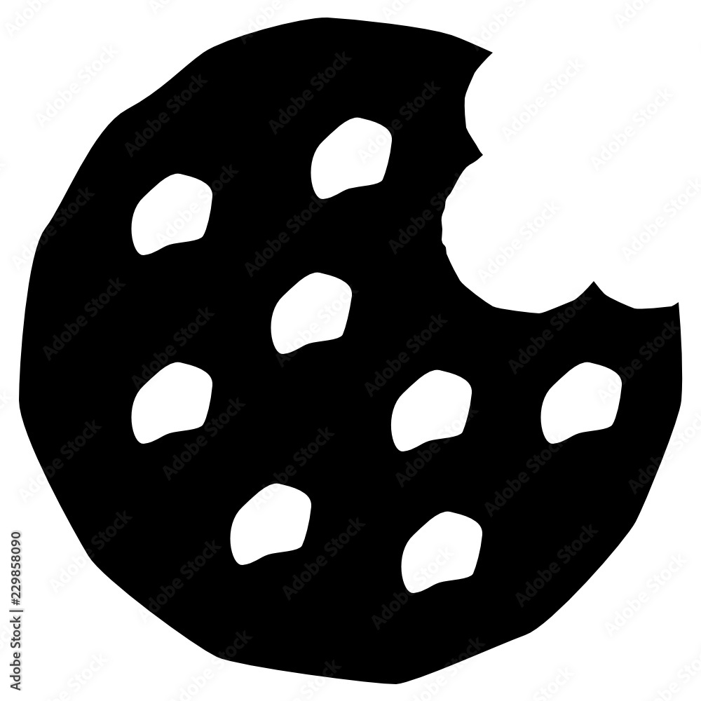 Obraz premium Cookies Biscuit Vector Icon