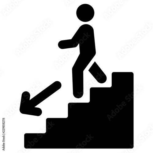 stairs vector icon