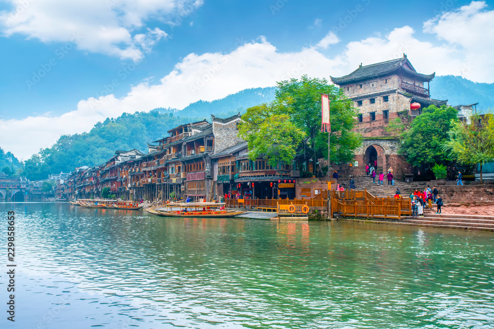 Naklejka premium Phoenix Town, Hunan, China..