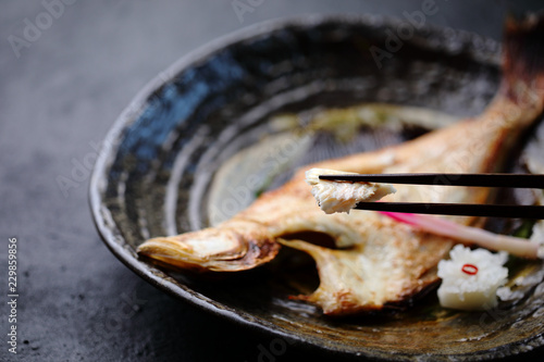 干したカレイの焼き物 photo