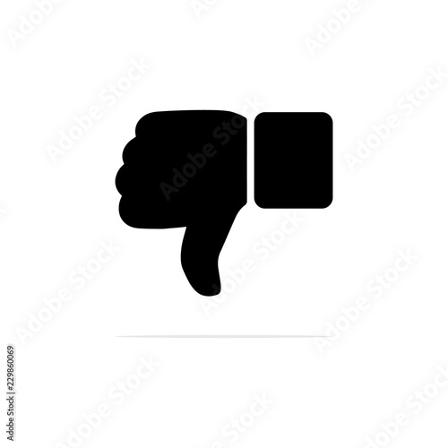 Hand dislike icon. Vector concept illustration for design.