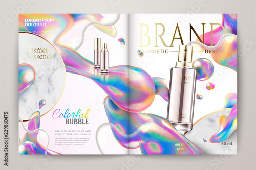 Cosmetic spray magazine