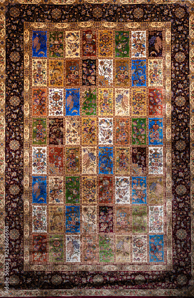 Oriental silk turk carpet