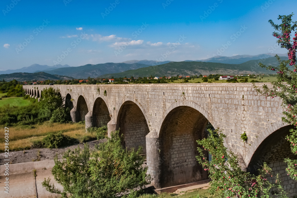 royal bridge (Carev most) over the Zeta in Montenegro