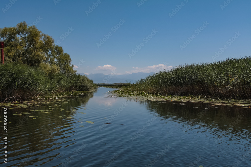 exit from the bay to Skadar lake in Montenegro