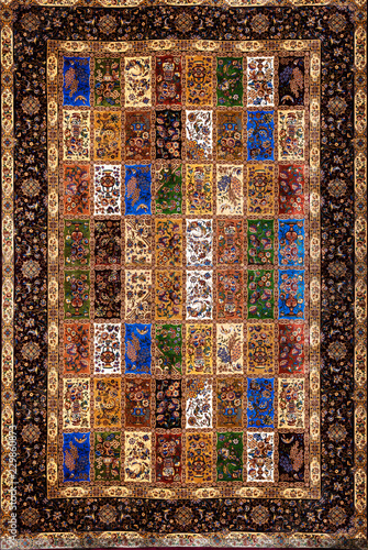 Oriental silk turk carpet