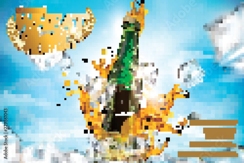 Craft wheat beer ads