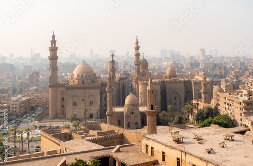 Mosques in Cairo city of Egypt landscape at day photo