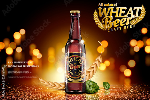 Craft wheat beer ads