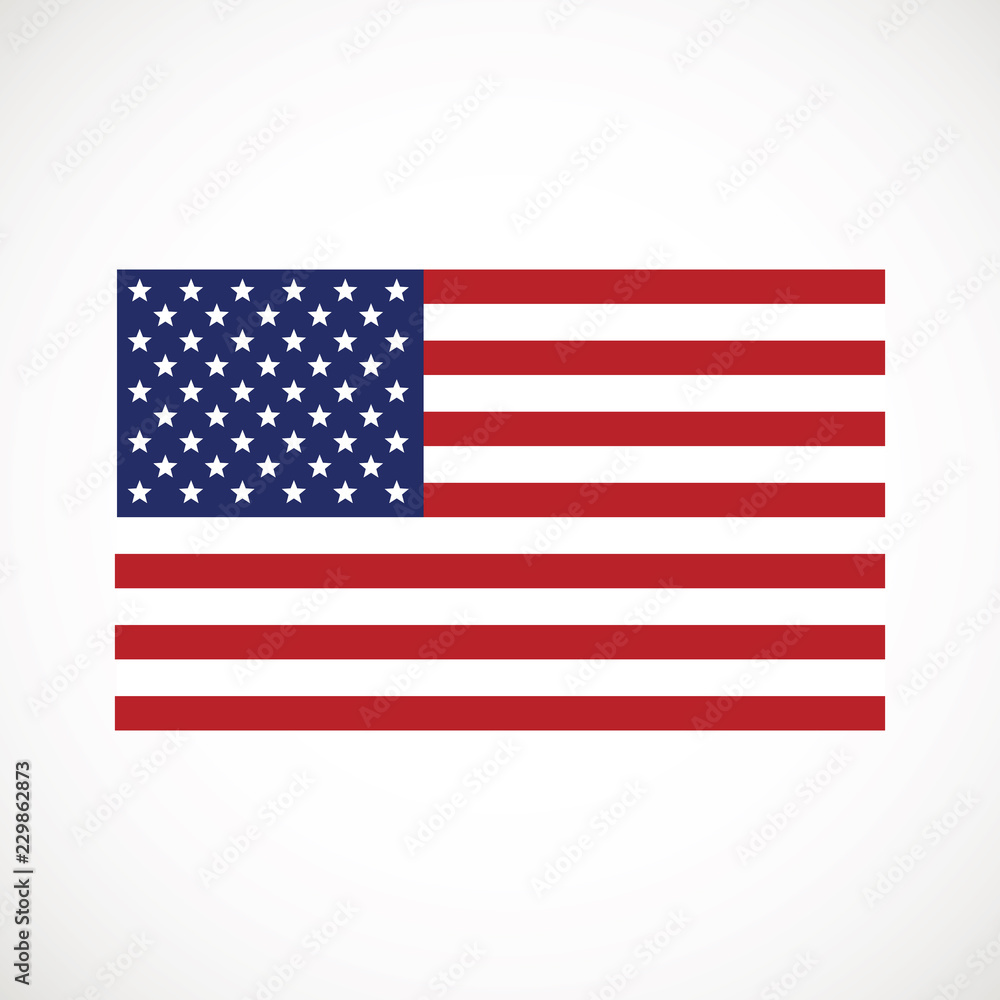 American flag vector icon. The Flag Of The United States Of America American flag vector icon. The Flag Of The United States Of America