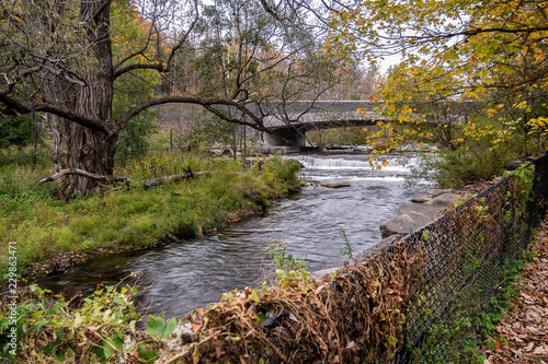 Scenic View of Chittenango Falls, is Located in Cazenovia, New York, USA - A Beautiful Travel Destination photo