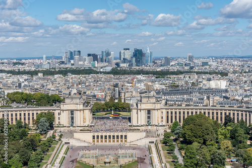Aussicht vom Eiffelturm in Paris