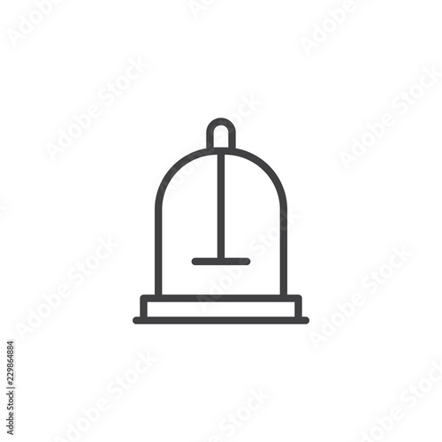 Parrot cage outline icon. linear style sign for mobile concept and web design. Pet shop simple line vector icon. Symbol, logo illustration. Pixel perfect vector graphics