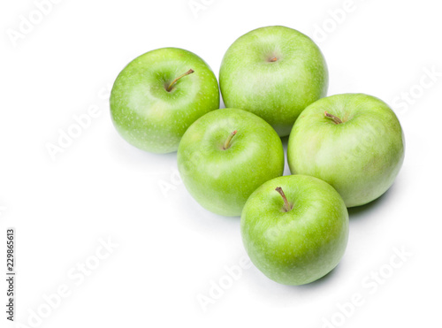 Group of green apples