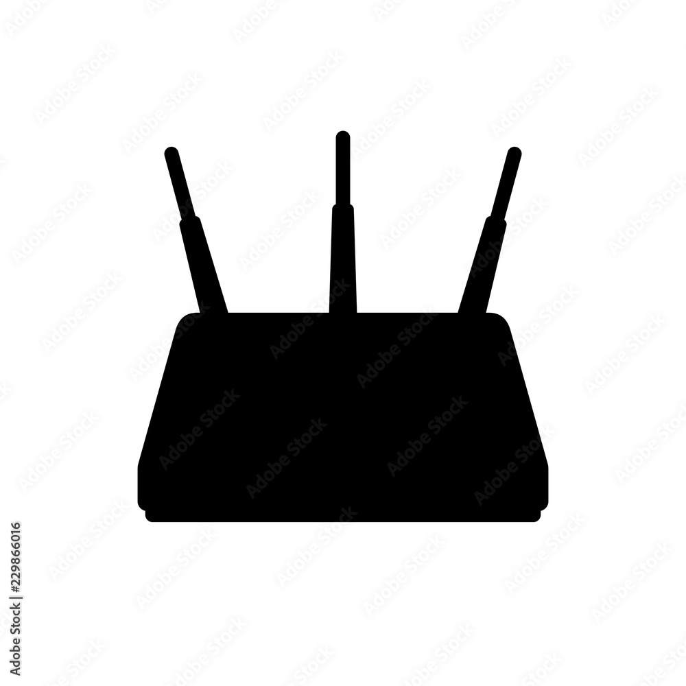 Wireless router with antennas Wireless router with antennas