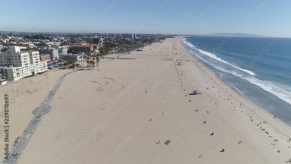 California beach aerial