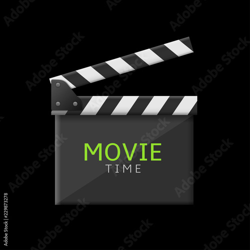 Movie clapper board