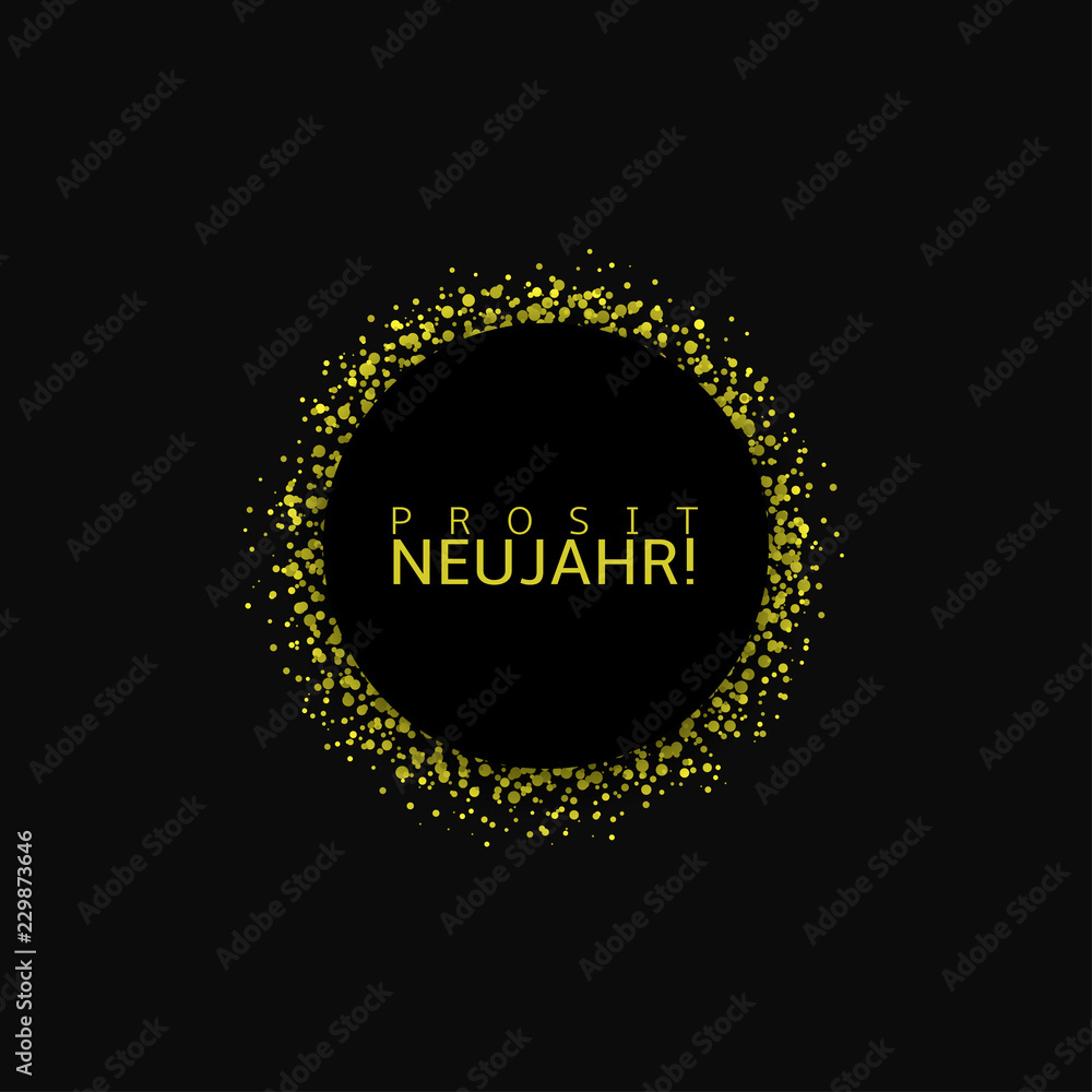 Fototapeta premium German New Year label