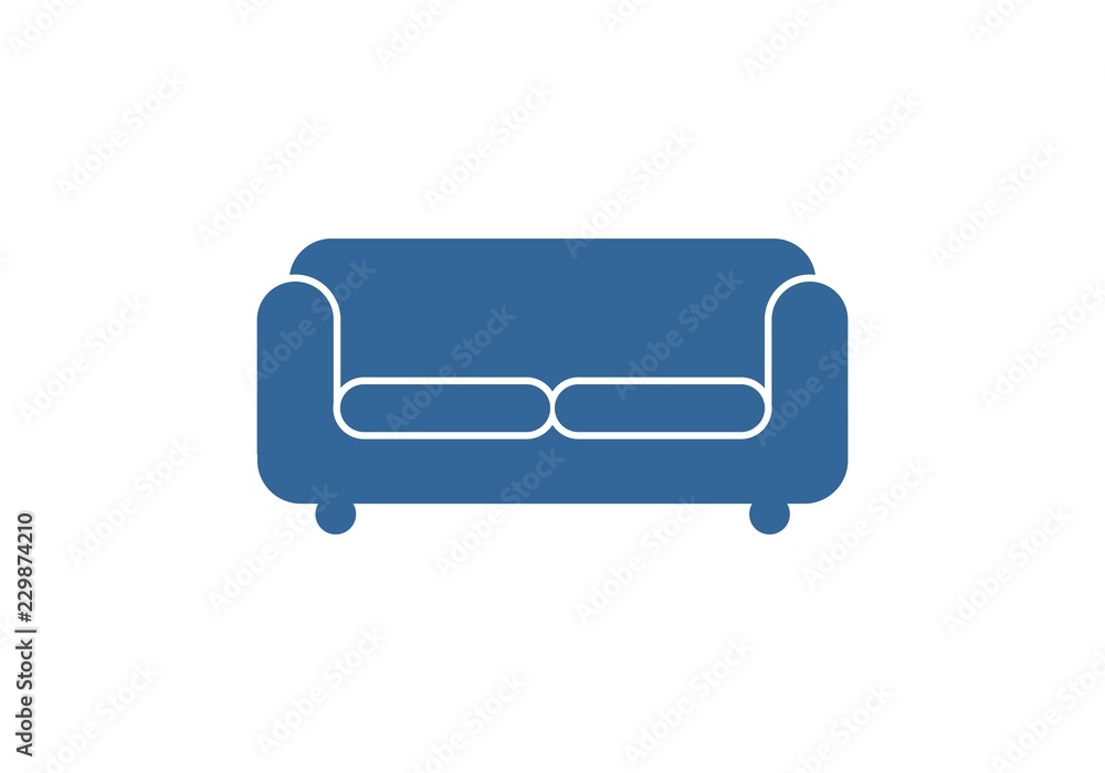 Furniture sofa logo vector de Stock | Adobe Stock