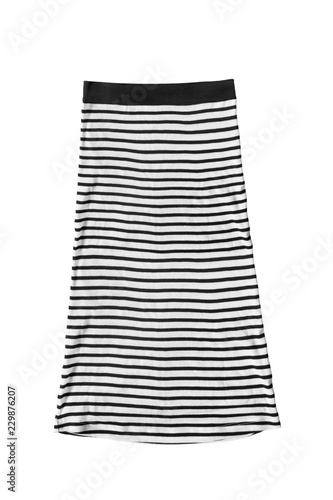 Striped skirt isolated