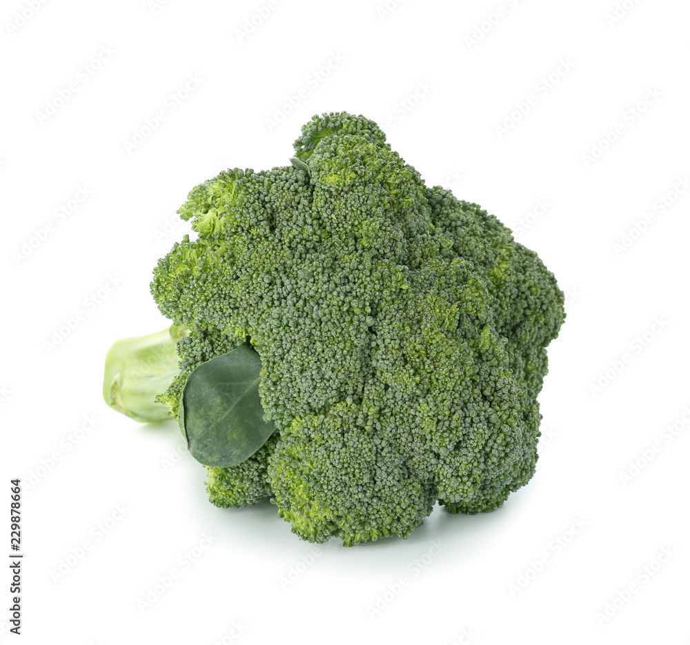 Fresh broccoli on white background Fresh broccoli on white background