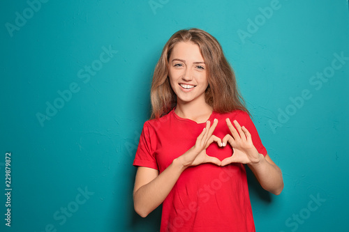 Portrait of beautiful young...