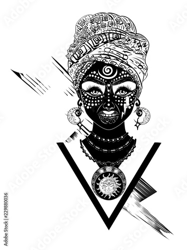 African voodoo woman