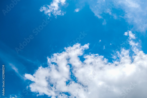 Blue sky cloud for background 