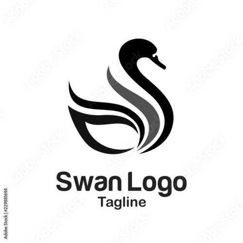 Swan Logo Logo Template