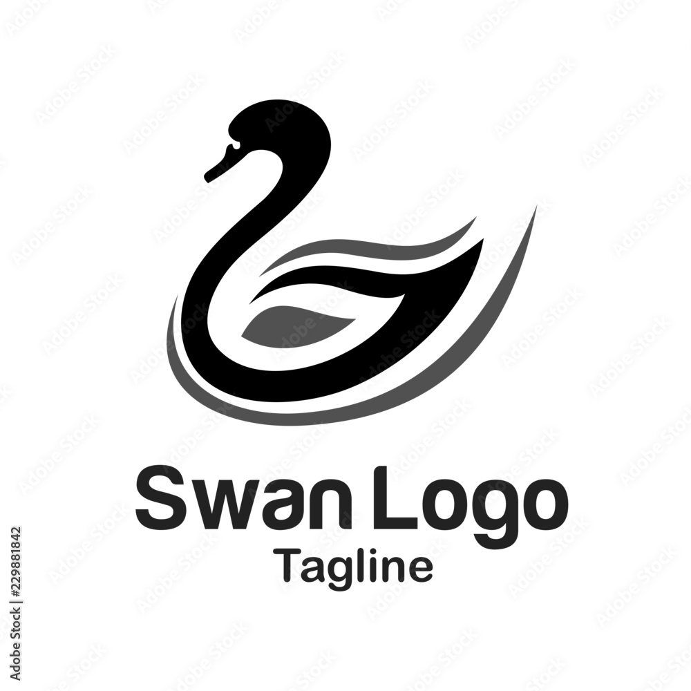 Swan Logo Logo Template Swan Logo Logo Template