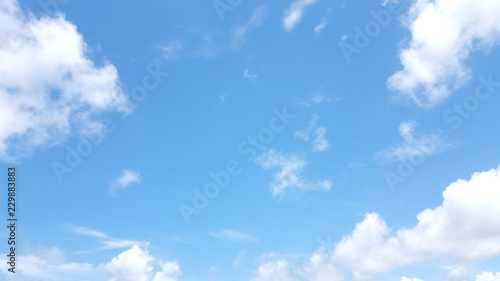 blue bright sky and cloud view  background