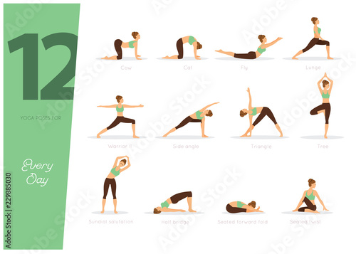 12 Yoga poses for every day
