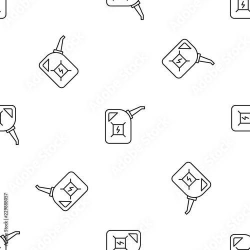 Fuel energy canister pattern seamless vector repeat geometric for any web design