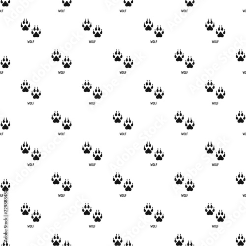 Wolf step pattern seamless vector repeat geometric for any web design