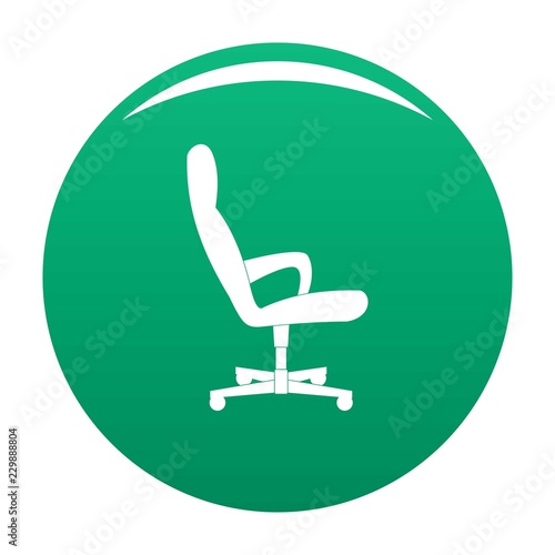 Guest chair icon. Simple illustration of guest chair vector icon for any design green photo