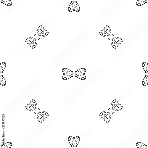 Dot bow tie pattern seamless vector repeat geometric for any web design