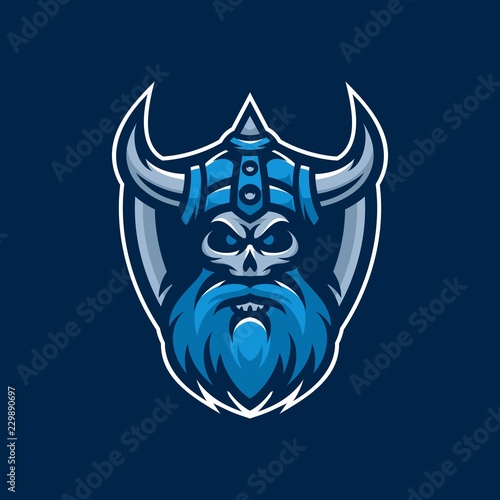 Viking mascot gaming logo
