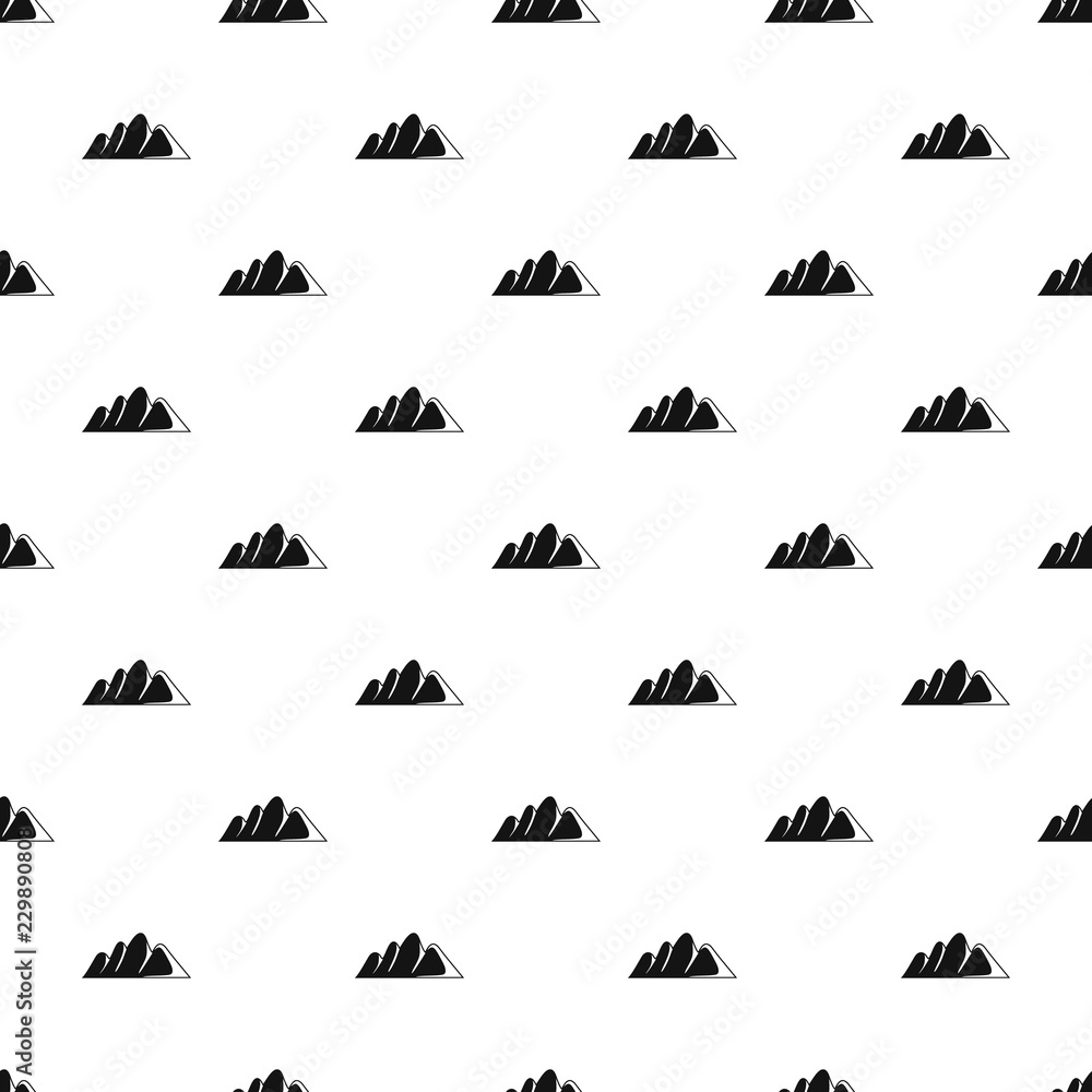 Fototapeta premium Europe mountain pattern seamless vector repeat geometric for any web design
