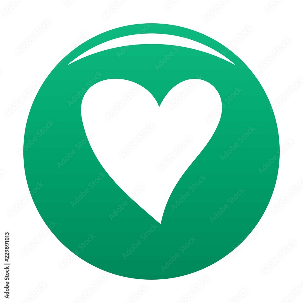 Cruel heart icon. Simple illustration of cruel heart vector icon for any design green Cruel heart icon. Simple illustration of cruel heart vector icon for any design green