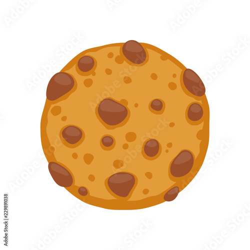 Chocolate chips cookie icon.