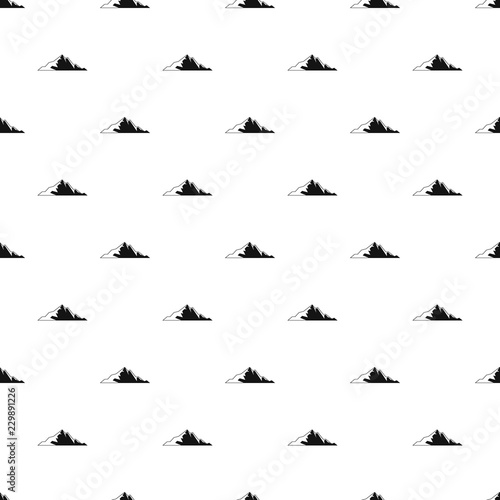 Nice mountain pattern seamless vector repeat geometric for any web design